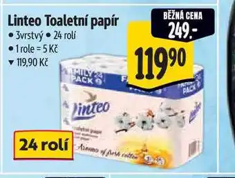 Albert Linteo Toaletní papír 3vrstvý 24 rolí nabídka