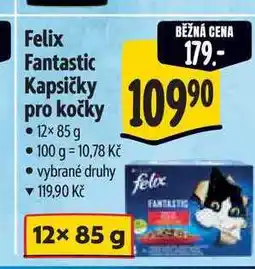 Albert Felix Fantastic Kapsičky pro kočky 12× nabídka