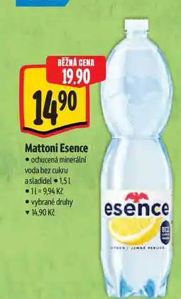 Albert Mattoni Esence ochucená minerální voda bez cukru a sladidel nabídka