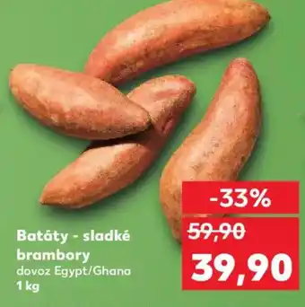 Kaufland Batáty - sladké brambory nabídka