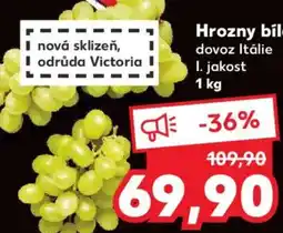 Kaufland Hrozny bílé nabídka