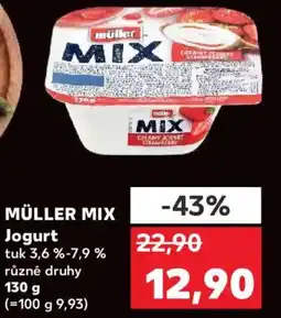 Kaufland MÜLLER MIX Jogurt nabídka