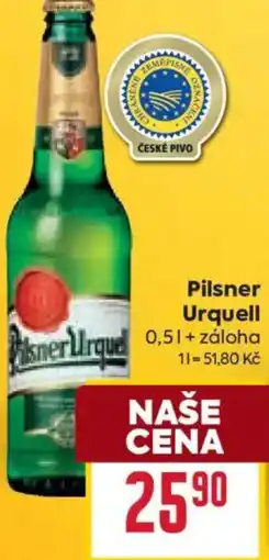 Billa Pilsner Urquell nabídka