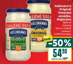 Billa Hellmann's Originál Tatarská omáčka, Majonéza nabídka