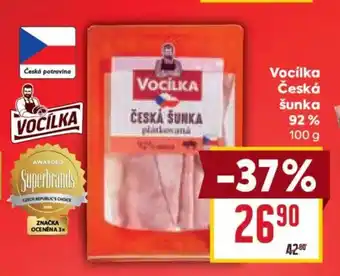 Billa Vocílka Česká šunka 92% nabídka