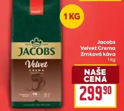 Billa Jacobs Velvet Crema Zrnková káva nabídka