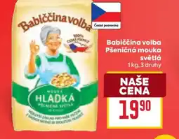 Billa Babiččina volba Pšeničná mouka světlá nabídka