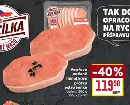 Billa Vepřová pečeně minutkové plátky extra tenké nabídka