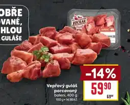 Billa Vepřový guláš porcovaný nabídka