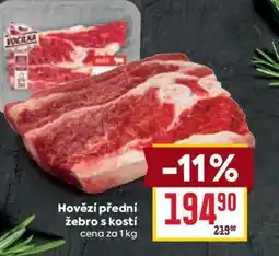 Billa Hovězí přední žebro s kostí nabídka