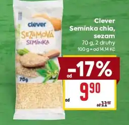 Billa Clever Semínka chia, sezam nabídka