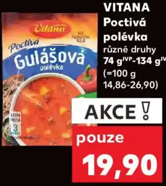 Kaufland VITANA Poctivá polévka nabídka