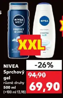 Kaufland NIVEA Sprchový gel nabídka