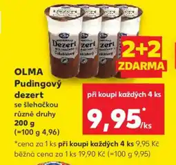 Kaufland OLMA Pudingový dezert nabídka