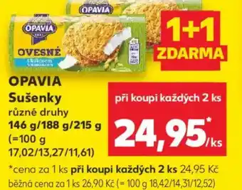 Kaufland OPAVIA Sušenky nabídka