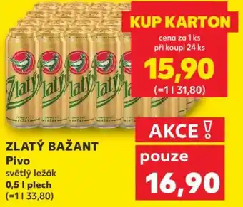 Kaufland ZLATÝ BAŽANT Pivo nabídka