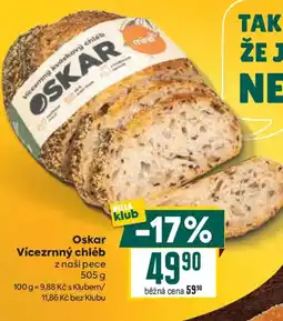 Billa Oskar Vícezrnný chléb nabídka
