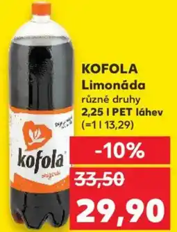Kaufland KOFOLA Limonáda nabídka