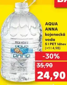 Kaufland AQUA ANNA kojenecká voda nabídka