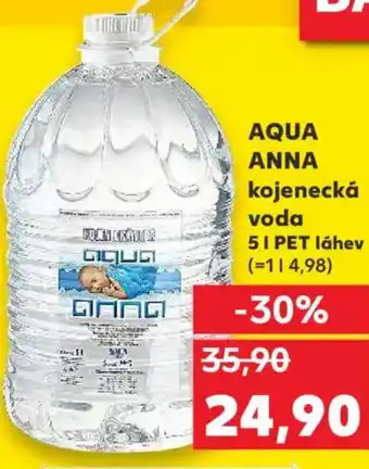 Kaufland AQUA ANNA kojenecká voda nabídka