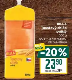 Billa BILLA Toustový chléb světlý nabídka