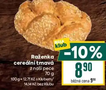 Billa Raženka cereální tmavá nabídka