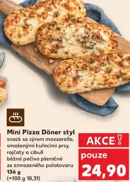 Kaufland Mini Pizza Döner styl nabídka