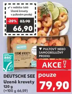 Kaufland DEUTSCHE SEE Uzené krevety nabídka