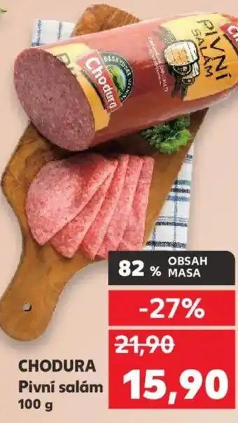 Kaufland CHODURA Pivní salám nabídka