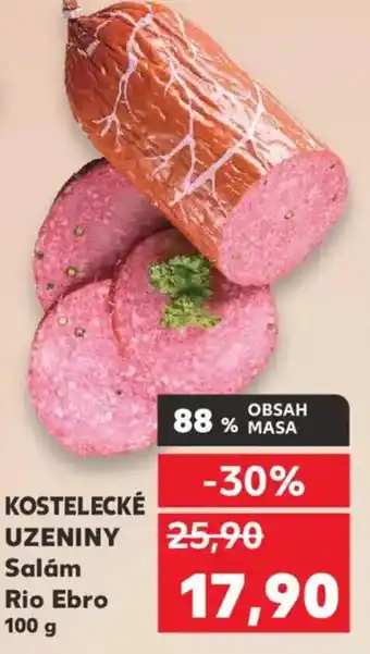 Kaufland KOSTELECKÉ UZENINY Salám Rio Ebro nabídka