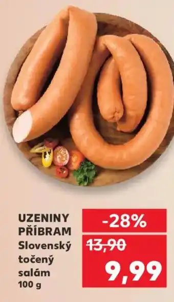 Kaufland UZENINY PŘÍBRAM Slovenský točený salám nabídka
