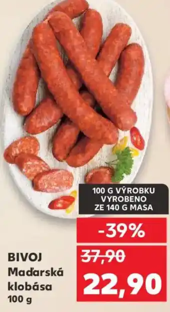 Kaufland BIVOJ Maďarská klobása nabídka