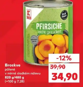 Kaufland Broskve nabídka