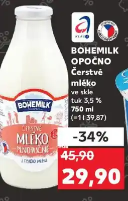 Kaufland BOHEMILK OPOČNO Čerstvé mléko nabídka