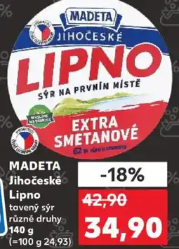 Kaufland MADETA Jihočeské Lipno nabídka