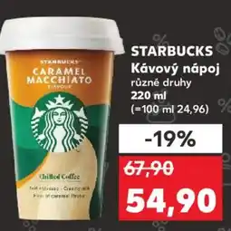 Kaufland STARBUCKS Kávový nápoj nabídka