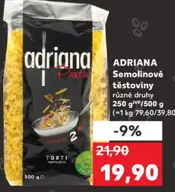 Kaufland ADRIANA Semolinové těstoviny nabídka