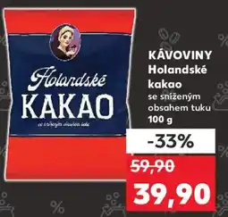 Kaufland KÁVOVINY Holandské kakao nabídka