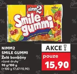 Kaufland NIMM2 SMILE GUMMI Želé bonbóny nabídka