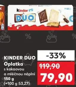 Kaufland KINDER DUO Oplatka nabídka