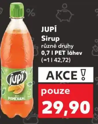 Kaufland JUPÍ Sirup nabídka