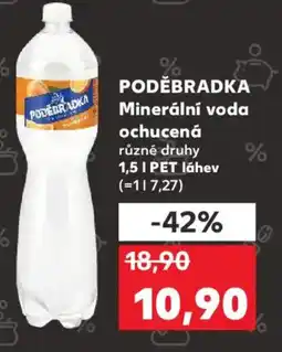 Kaufland PODĚBRADKA Minerální voda ochucená nabídka