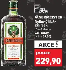 Kaufland JÄGERMEISTER Bylinný likér 33%/35% nabídka