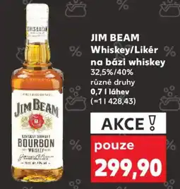 Kaufland JIM BEAM Whiskey/Likér na bázi whiskey 32,5%/40% nabídka