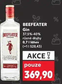 Kaufland BEEFEATER Gin 37,5%-40% nabídka