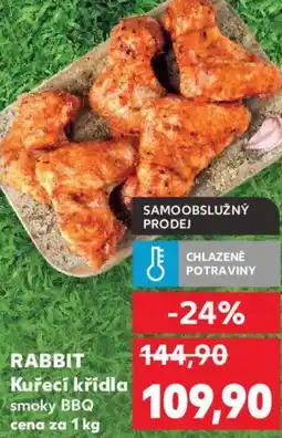 Kaufland RABBIT Kuřecí křídla smoky BBQ nabídka