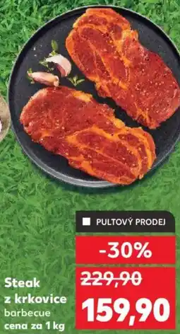 Kaufland Steak z krkovice barbecue nabídka