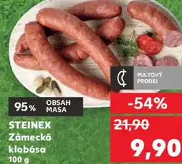 Kaufland STEINEX Zámecká klobása nabídka