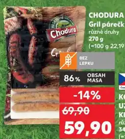 Kaufland CHODURA Gril párečky nabídka