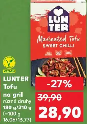 Kaufland LUNTER Tofu na gril nabídka